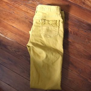 Junior mustard pants